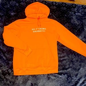 orange hoodie